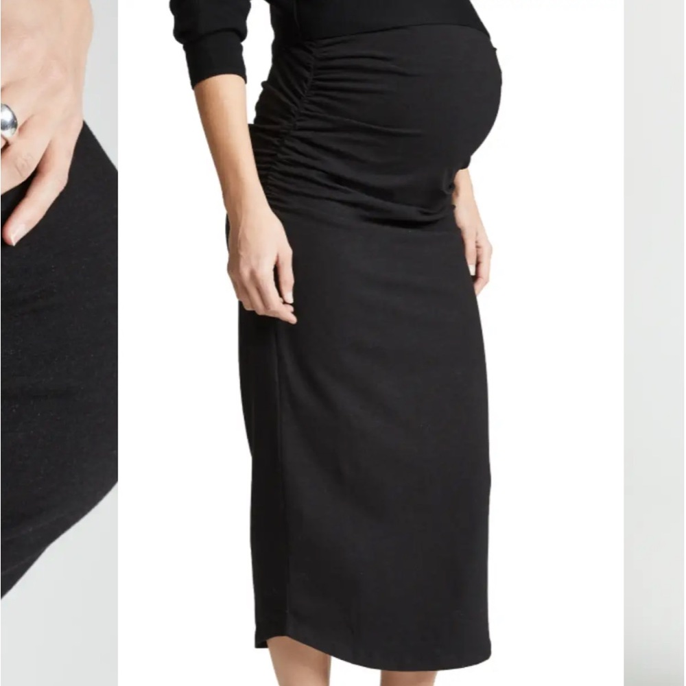 Monrow Ruched Maternity Skirt in size M